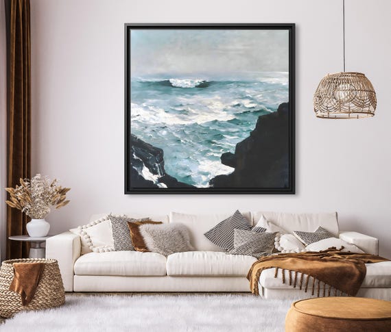 Cannon Rock Winslow Homer The MET Museum Painting Winslow Homer Seascape Wall Art Ocean Painting Sea Ocean Winslow Homer Cannon Rock