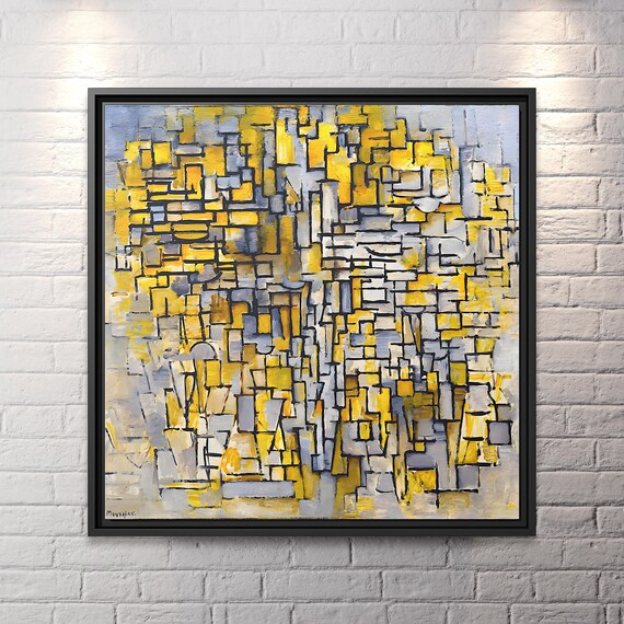 Piet Mondrian Art Famous Abstract Art Mondrian Wall Art Bauhaus Print Dutch Art Painting Mondrian Large Abstract Painting De Stijl Mondrian