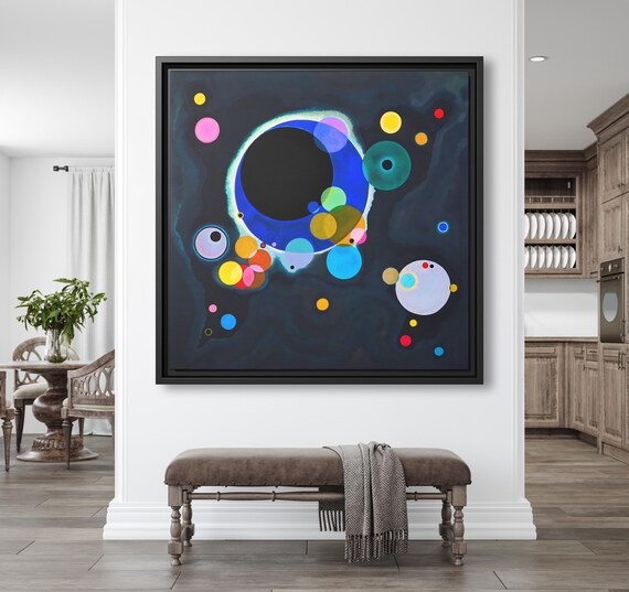Wassily Kandinsky Wall Art Bauhaus Print Kandinsky Painting Famous Abstract Art Kandinsky Print Large Abstract Painting Kandinsky Artwork