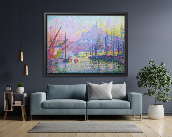 Paul Signac Notre Dame de la Garde Paul Signac Marseilles Paul Signac Painting Paul Signac Artwork Famous Art Print Signac Impressionism