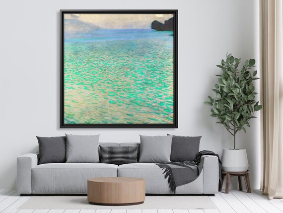Gustav Klimt Attersee Gustav Klimt Famous Painting Klimt Art Print Huge Canvas Home Decor Gustav Klimt Landscape Print Klimt Sea Painting