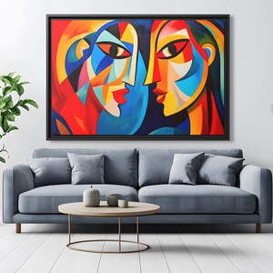 Cubist Painting Pablo Picasso Pint Wall Art Picasso Cubist Artwork Picasso Wall Art Abstract Art Work Picasso Drawing Huge Wall Art Picasso