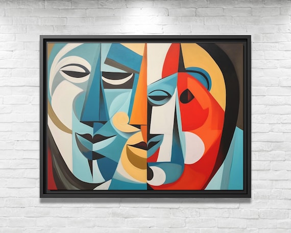 Cubist Painting Pablo Picasso Pint Wall Art Picasso Cubist Artwork Picasso Wall Art Abstract Art Work Picasso Drawing Huge Wall Art Picasso