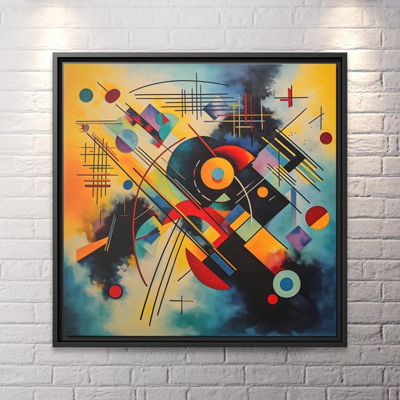 Wassily Kandinsky Wall Art Bauhaus Print Kandinsky Painting Famous Abstract Art Kandinsky Print Large Abstract Painting Kandinsky Artwork
