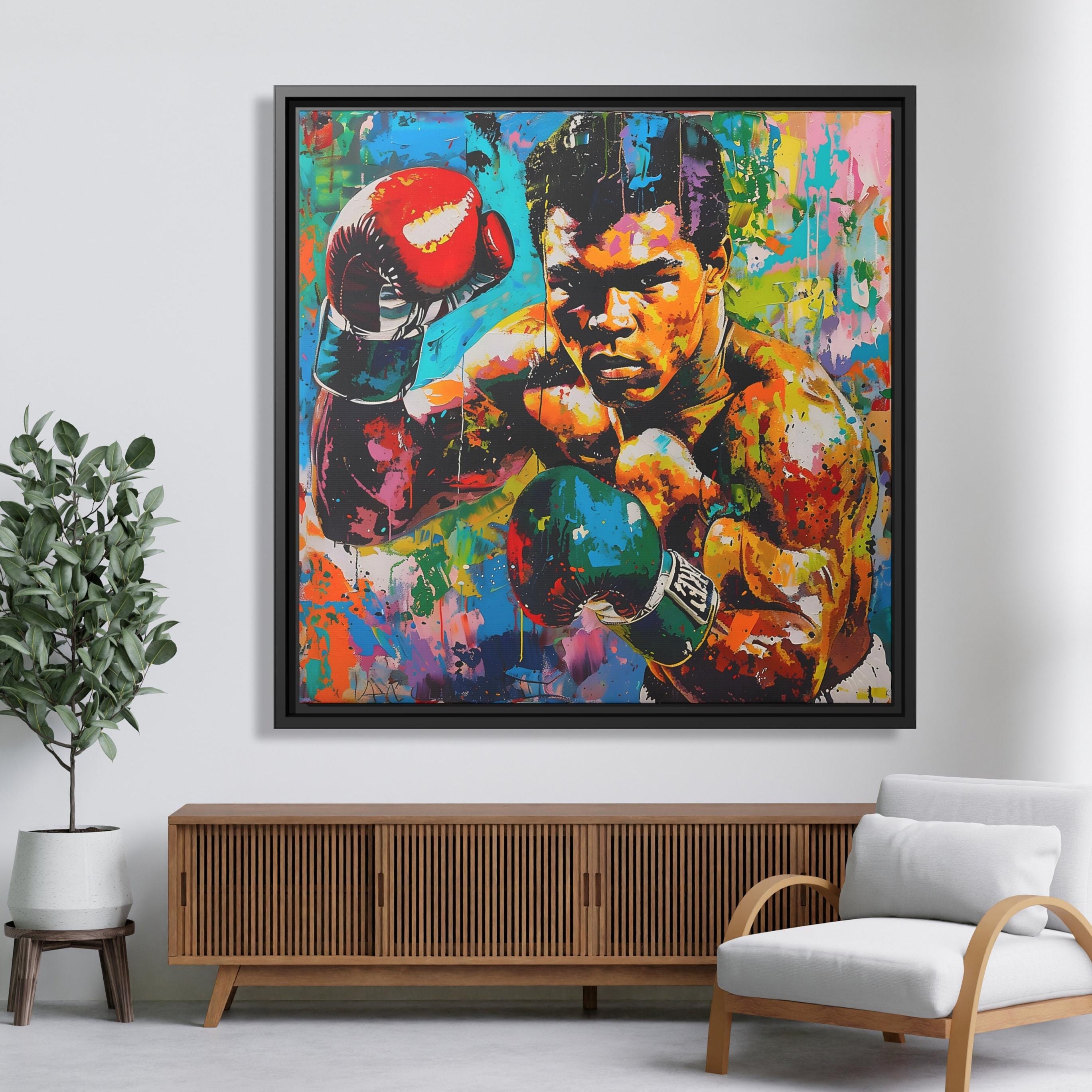 Muhammad Ali Canvas Boxing Painting Muhammad Ali Print Modern Sports ...