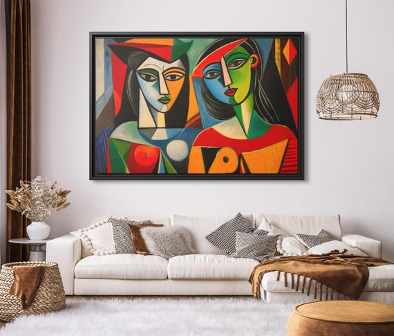 Pablo Picasso Print Wall Art Picasso Painting Modern Cubism Painting Picasso Wall Art Famous Artist Print Picasso Print Large Art Work Print