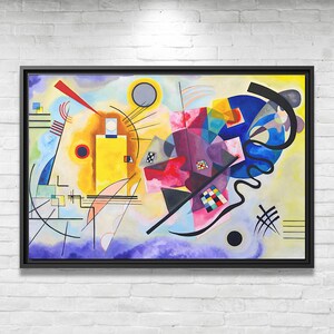 Wassily Kandinsky Yellow Red Blue Kandinsky Wall Art Painting Famous Abstract Art Kandinsky Print Large Abstract Painting Kandinsky Artwork