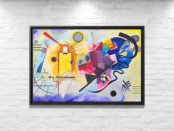 Wassily Kandinsky Yellow Red Blue Kandinsky Wall Art Painting Famous Abstract Art Kandinsky Print Large Abstract Painting Kandinsky Artwork