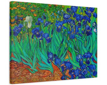 Vincent Van Gogh Irises 1889 Van Gogh Iris Wall Art Vincent Van Gogh Canvas Print Van Gogh Wall Art Landscape Provence Art Iris Van Gogh