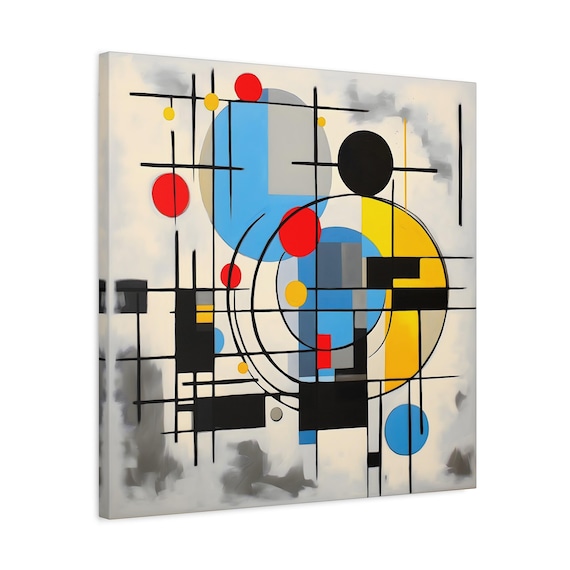Piet Mondrian Art Famous Abstract Art Mondrian Wall Art Bauhaus