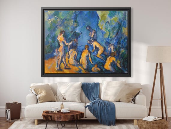 Paul Cézanne The Bathers Paul Cezanne Painting French Painter Cezane Famous Art Print Cézanne Impressionism Painting French Impressionism