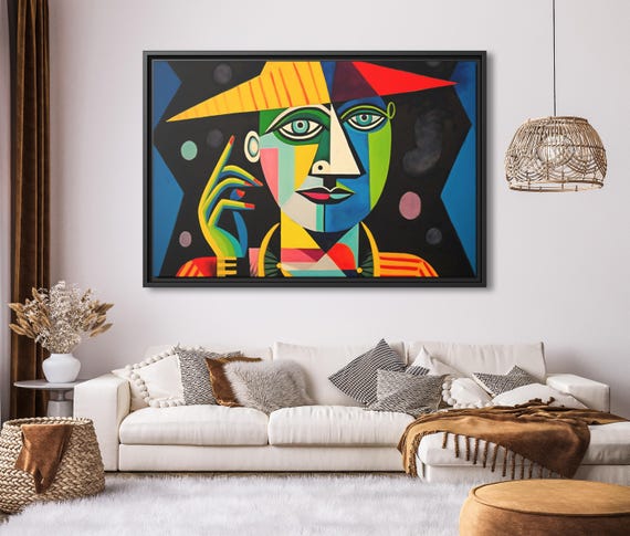 Pablo Picasso Print Wall Art Picasso Painting Modern Cubism Painting Picasso Wall Art Famous Artist Print Picasso Print Large Art Work Print