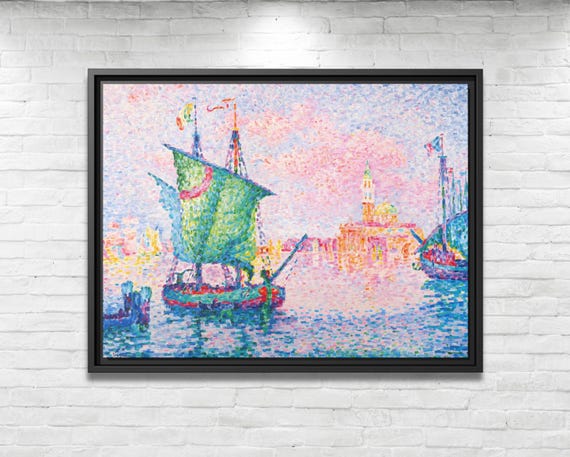 Paul Signac Venice Paul Signac Venice The Pink Cloud Paul Signac Painting Venice Paul Signac Pink Cloud Signac Artwork Famous Art Print
