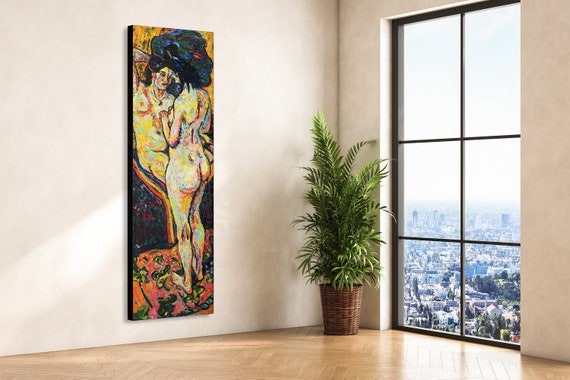 Ernst Kirchner Art Expressionism Art Naked Woman Painting Victorian Nude Kirchner Print Naked Woman Art Erotic Nudity Ernst Ludwig Kirchner