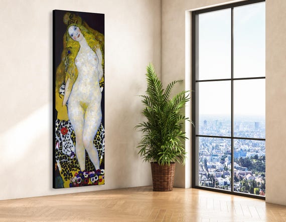 Gustav Klimt Adam and Eve Gustav Klimt Famous Painting Klimt Wall Art Klimt Adam and Eve Gustav Klimt Painting Art Nouveau Gustav Klimt