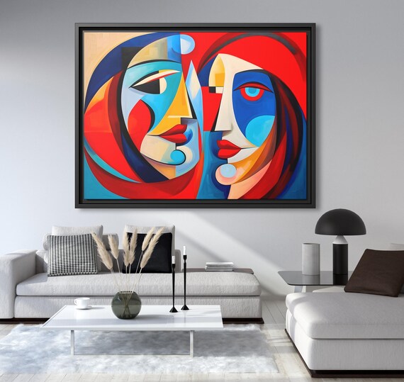 Canvas Print Picasso Cubism Wall Art Picasso Art Decor Extra Large Painting Living room Wall Art Bedroom Painting Picasso Print Art Gift