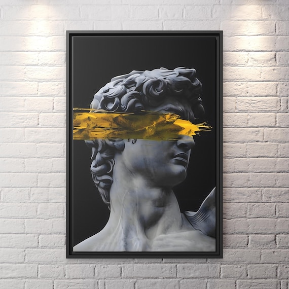 Michelangelo David Statue Print David Poster Greek Sculpture Print Michelangelo Statue of David Print Greek Statue Poster New Homeowner Gift