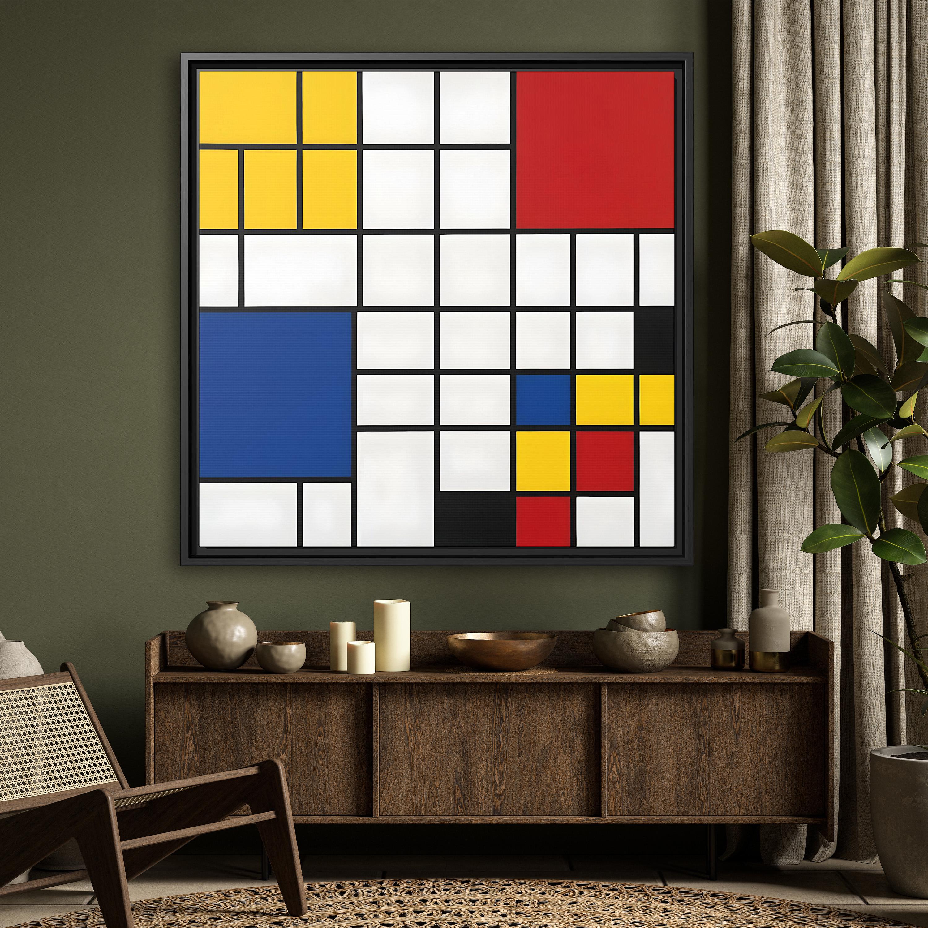 Piet Mondrian Wall Art Large Abstract Painting Mondrian Dutch Painting ...