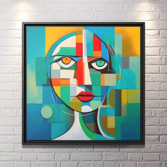 Cubist Painting Pablo Picasso Pint Wall Art Picasso Cubist Artwork Picasso Wall Art Abstract Art Work Picasso Drawing Huge Wall Art Picasso