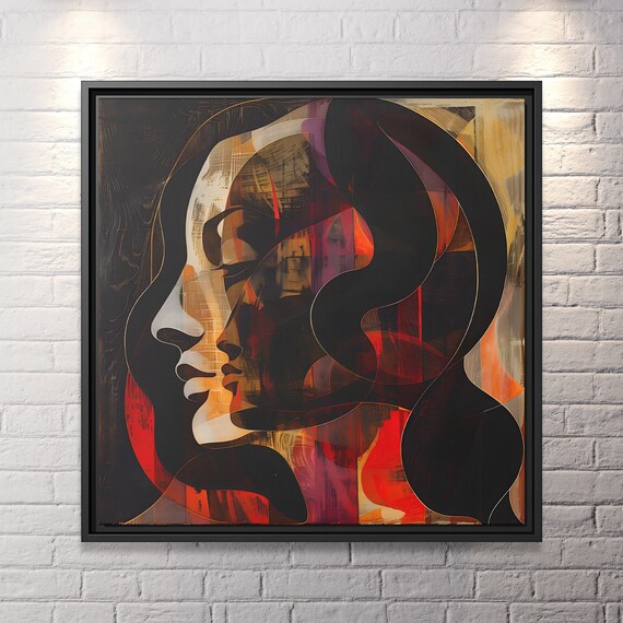 Wall Art Picasso Pint Modern Cubism Painting Picasso Canvas Big Painting Pop Culture Poster Picasso Cubist Wall Art New Homeowner Gift Print