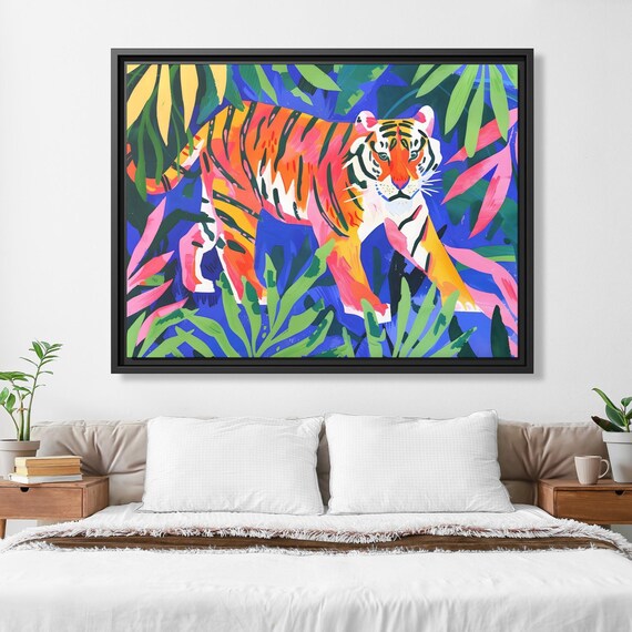 Tiger Henri Matisse Colorful Art Tiger Matisse Canvas Print Inspired Matisse Colorful Art Matisse Landscape Poster Matisse Abstract Print