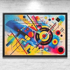 Wassily Kandinsky Wall Art Bauhaus Print Kandinsky Painting Famous Abstract Art Kandinsky Print Large Abstract Painting Kandinsky Artwork