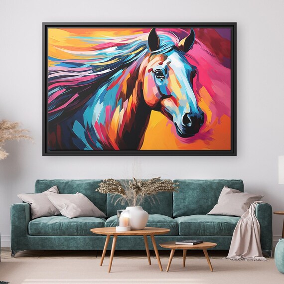 Beautiful Horse Art Majestic Horse Art Abstract Horse Art Running Horse Canvas Print Wild Horse Print Horse Artwork Modern Horse Art Print