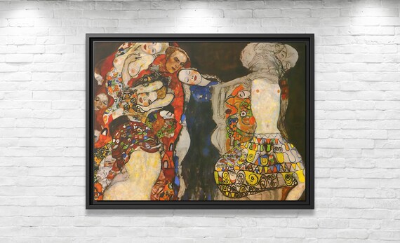 Gustav Klimt The Bride Klimt Famous Painting Klimt Art Print Huge Canvas Home Decor Klimt Painting Klimt Print Painting Klimt The Bride