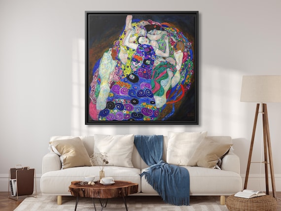 Gustav Klimt The Virgin Gustav Klimt Famous Painting The Maiden Klimt Art Huge Canvas Home Decor The Maiden Wall Decor The Virgin Art Klimt