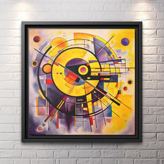 Wall Art Kandinsky Canvas Print Kandinsky Wall Art Abstract Extra Large Painting Kandinsky Print Bauhaus Housewarming Gift Kandinsky Art