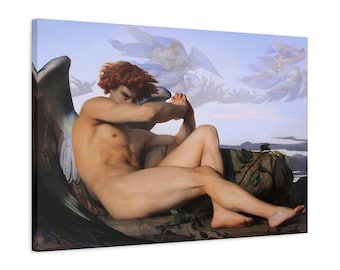 Alexandre Cabanel The Fallen Angel Alexandre Cabanel Angel Lucifer Fallen Angel Lucifer Cabanel Painting Angel Wall Art Fallen Angel Print