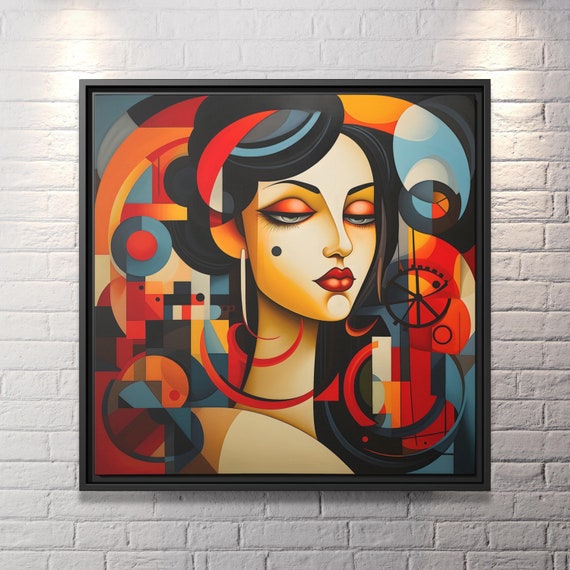 Wall Art Picasso Pint Modern Cubism Painting Picasso Canvas Big Painting Pop Culture Poster Picasso Cubist Wall Art New Homeowner Gift Print