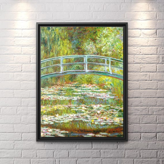 Claude Monet Bridge over a Pond of Water Lilies Claude Monet Wall Art Impressionist Painting Water Lilies Famous Art Print Monet Artwork