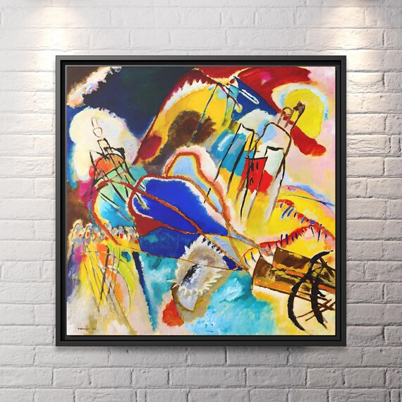 Kandinsky Improvisation Wassily Kandinsky Wall Art Kandinsky Painting Famous Abstract Kandinsky Print Abstract Painting Kandinsky Artwork