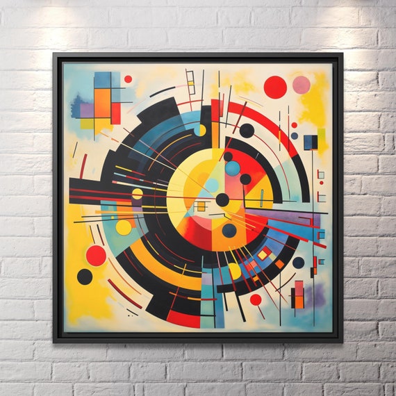 Wassily Kandinsky Wall Art Bauhaus Print Kandinsky Painting Famous Abstract Art Kandinsky Print Large Abstract Painting Kandinsky Artwork