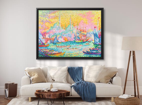 Paul Signac Port of Constantinople Paul Signac Istanbul Paul Signac Hagia Sophia Painting Paul Signac Print Signac Artwork Famous Art Print