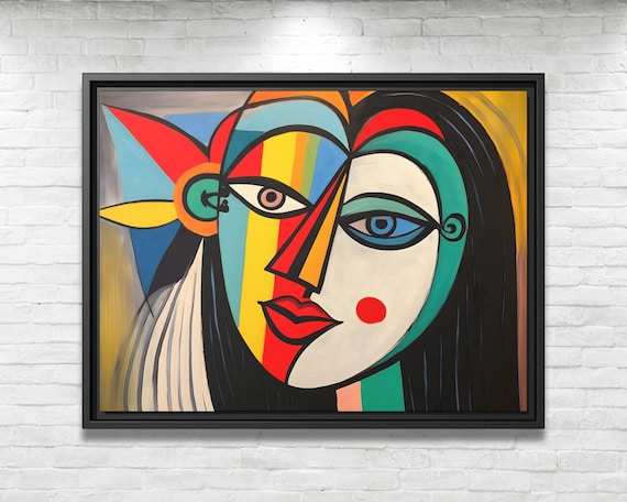 Cubist Painting Pablo Picasso Pint Wall Art Picasso Cubist Artwork
