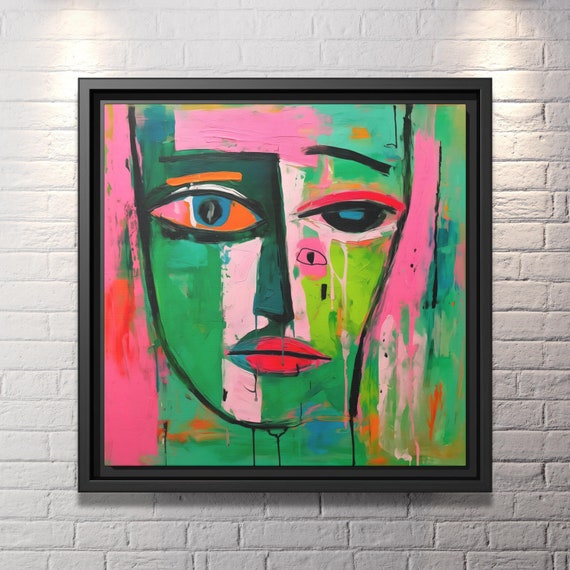 Wall Art Picasso Pint Modern Cubism Painting Picasso Canvas Big Painting Pop Culture Poster Picasso Cubist Wall Art New Homeowner Gift Print