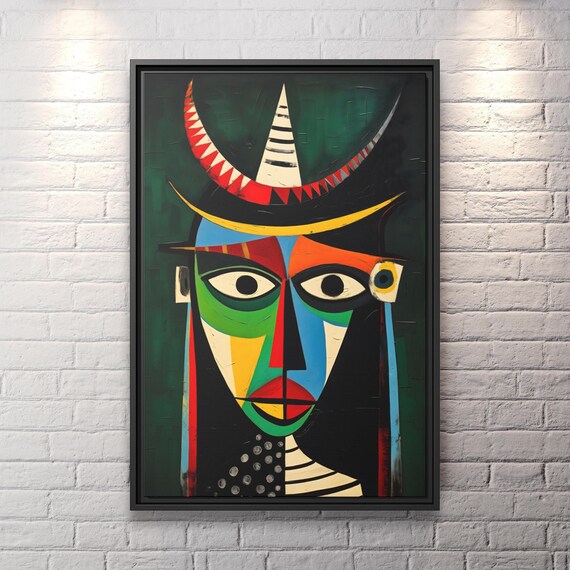 Wall Art Picasso Pint Modern Cubism Painting Picasso Canvas Big Painting Pop Culture Poster Picasso Cubist Wall Art New Homeowner Gift Print