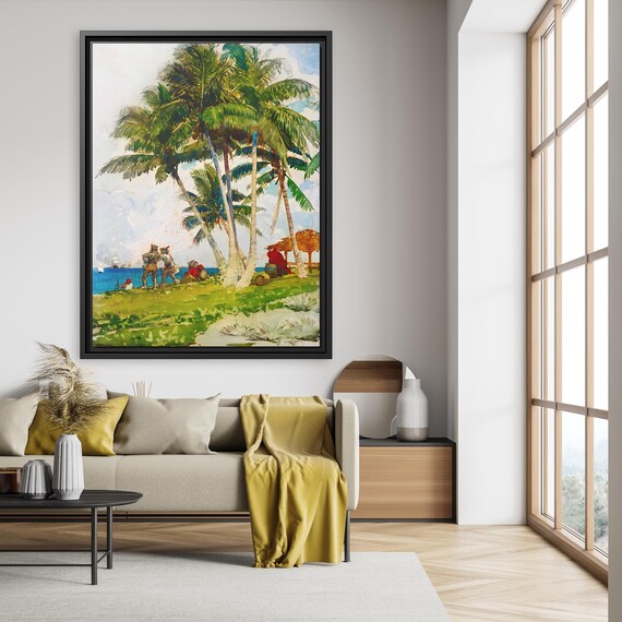 Winslow Homer The Buccaneers Winslow Homer Wall Art Homer Painting Winslow Homer Print Beach Wall Art Boat Sea Painting Watercolor Sea