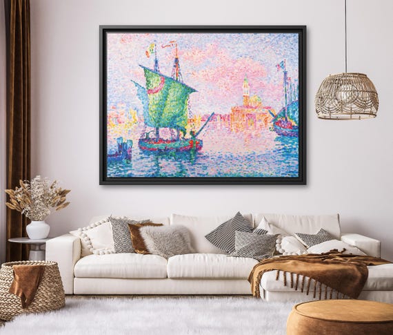 Paul Signac Venice Paul Signac Venice The Pink Cloud Paul Signac Painting Venice Paul Signac Pink Cloud Signac Artwork Famous Art Print