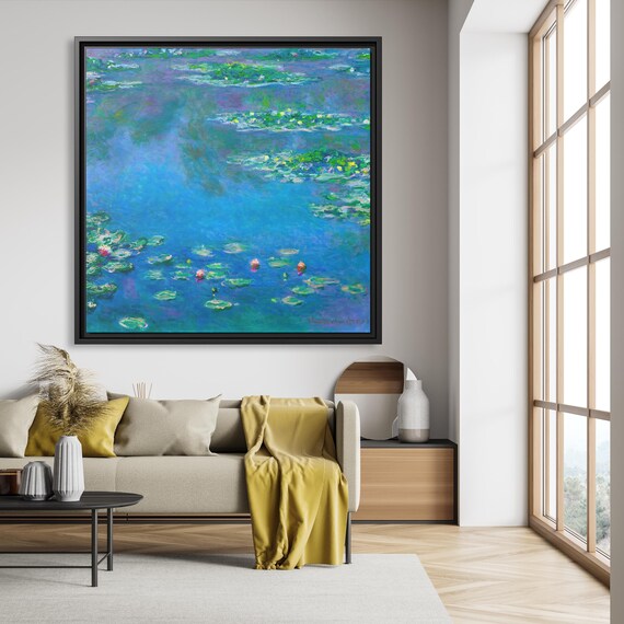 Claude Monet Water Lilies Claude Monet Wall Art Impressionist Painting Water Lilies Famous Art Print Claude Monet Artwork Monet Painting