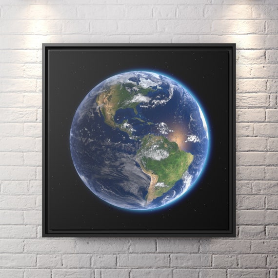 Canvas Print Nasa Earth Wall Art Cosmos Space Wall Art Earth NASA Canvas Print Decor Large Canvas Art Astronomy Print NASA Wall Art Gift