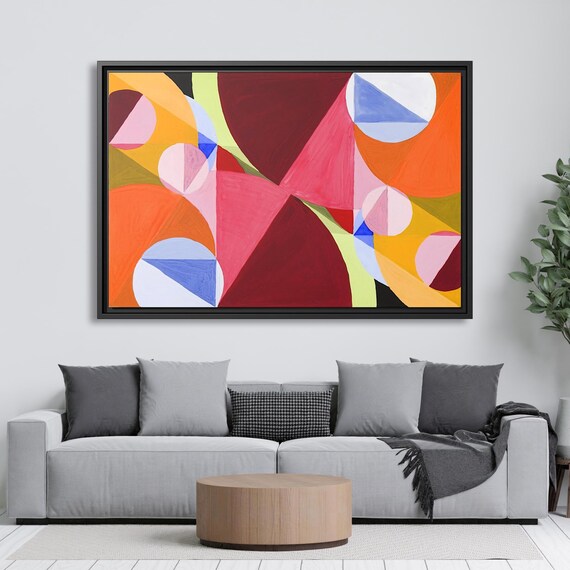 Area Broken by Perpendiculars Joseph Schillinger Wall Art Abstract Art Work Painting Famous Abstract Art Print Abstract Art Painting