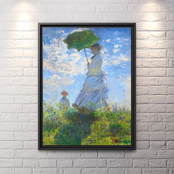 Claude Monet Madame Monet and Her Son Monet Wall Art Impressionist Painting Water Lilies Famous Art Print Monet Artwork Impressionism Monet