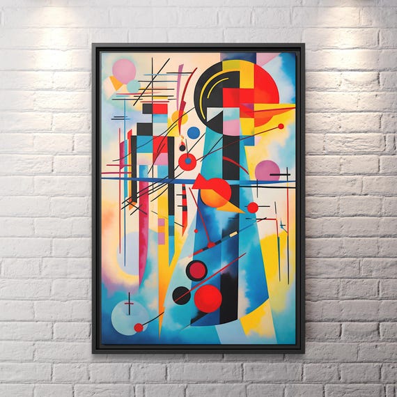 Wassily Kandinsky Composition Wall Art Kandinsky Painting Famous Abstract Art Kandinsky Print Large Abstract Painting Kandinsky Artwork