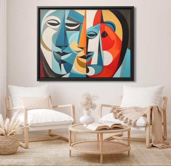 Cubist Painting Pablo Picasso Pint Wall Art Picasso Cubist Artwork Picasso Wall Art Abstract Art Work Picasso Drawing Huge Wall Art Picasso