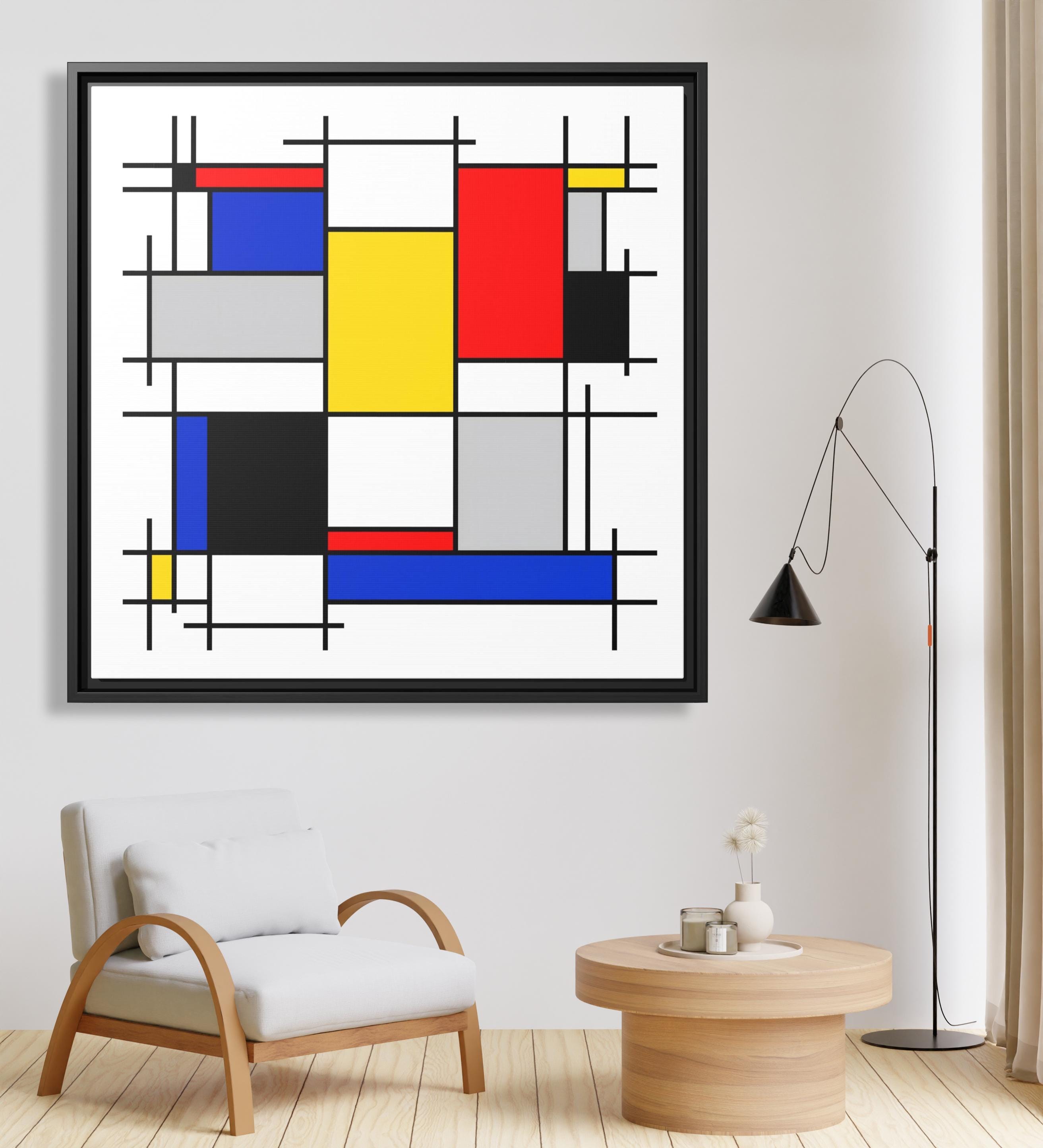 Piet Mondrian Wall Art Large Abstract Painting Mondrian Dutch Painting ...