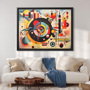 Wassily Kandinsky Wall Art Bauhaus Print Kandinsky Painting Famous Abstract Art Kandinsky Print Large Abstract Painting Kandinsky Artwork