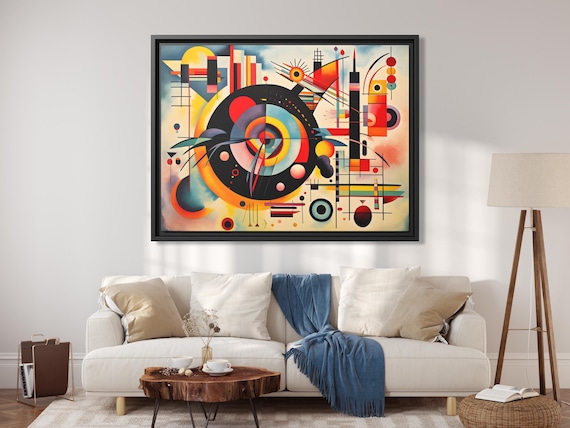 Wassily Kandinsky Wall Art Bauhaus Print Kandinsky Painting Famous Abstract Art Kandinsky Print Large Abstract Painting Kandinsky Artwork